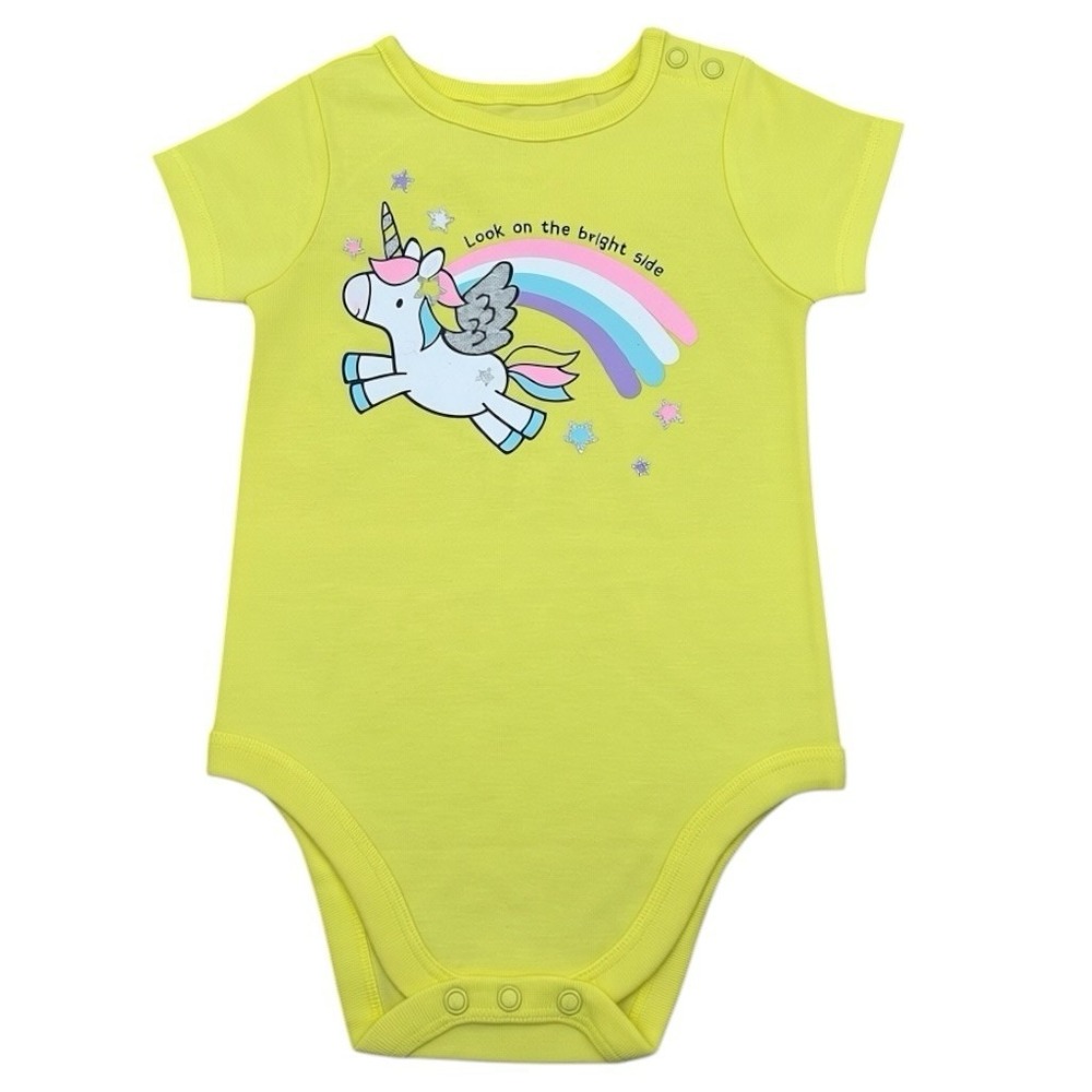 Garanimals Baby Girls Short Sleeve Graphic One piece Bodysuits Sz 12M Lot of 10 - Picture 2 of 11